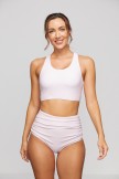 Pink Wide Straps High Waist Bikini Set