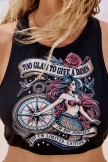 Black Crossback Mermaid Dreamy Fairytale Bikini Top and Boy Short Set