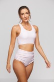 Pink Wide Straps High Waist Bikini Set