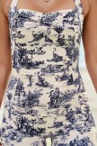 Human & Animal Artwork Pastoral Style OnePiece Swimsuit